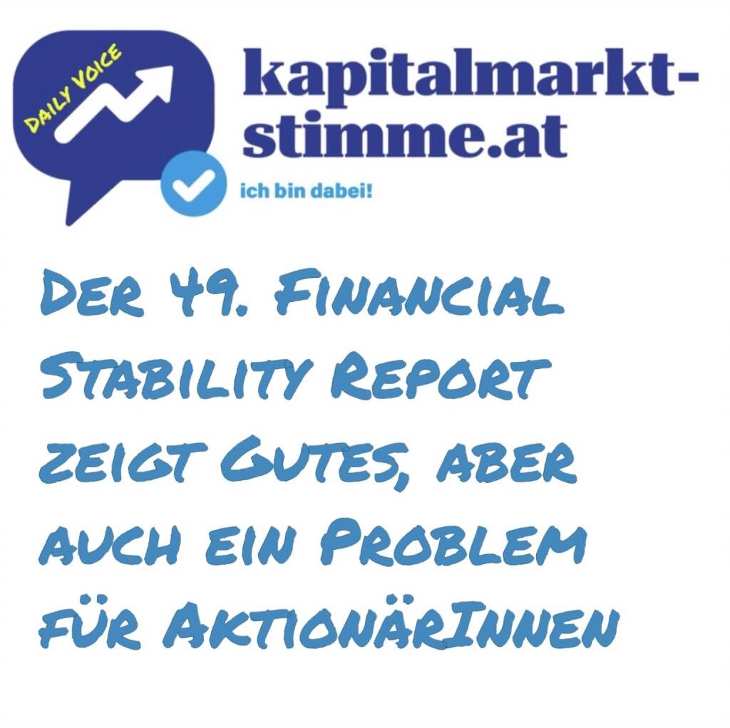 kapitalmarkt-stimme.at daily voice 165/365: Die Oesterreichische Nationalbank hat den 49. Financial Stability Report (Finanzmarktstabilitätsbericht) präsentiert. OeNB-Direktor Thomas Steiner fasst die wichtigsten Ergebnisse nach der Pressekonferenz zusammen. Fazit: Österreichische Banken sind in sehr herausfordernden Zeiten gut aufgestellt. Und damit leider auch Part einer weiteren Steuererhöhung für Aktionär:innen. Hören: https://audio-cd.at/page/podcast/7445
https://www.linkedin.com/posts/oesterreichische-nationalbank_wie-geht-es-dem-finanzmarkt-activity-7338172871363518464-Dt4D
Börsepeople Thomas Steiner. https://audio-cd.at/page/podcast/5385 (15.06.2025) 