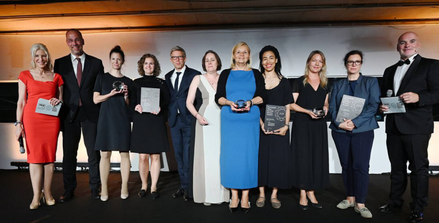 Real Estate Awards: Der begehrte Markendiamant ging auch 2025 an die BUWOG: Zum 11. Mal in Folge wurde das Unternehmen in Österreich als stärkste Marke im Neubau ausgezeichnet. Fotocredit: © BUWOG