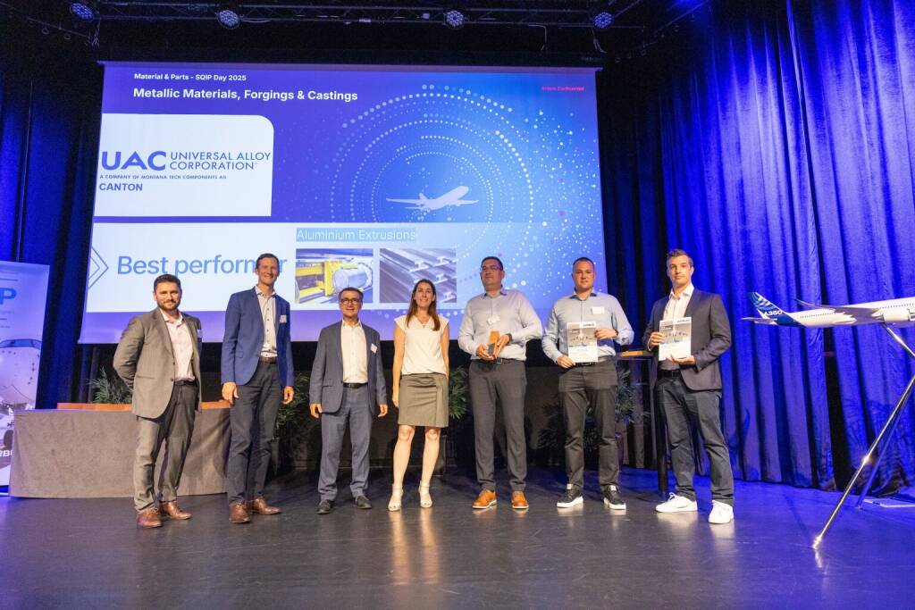 Montana Aerospace zweifach von Airbus mit prestigeträchtigen SQIP Awards ausgezeichnet, SQIP Award Ceremony Toulouse © Montana Aerospace AG , © Aussendung (03.07.2025) 