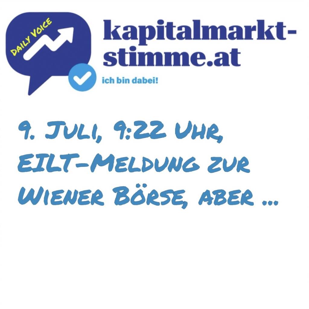 - kapitalmarkt-stimme.at daily voice 190/365: Wir haben den 9.Juli, 9:22 Uhr, eine EILT-Meldung zur Wiener Börse, aber ... ein falsches Jahr. Denn es war bereits im Jahr 2007, als der ATX erstmals die 5000 Punkte-Marke übertroffen hat. Es sollte sich herausstellen, dass das nur intraday war und auch in der Folge bis dato nie wieder gelingen sollte. Hier die Geschichte dazu mit den Zutaten Telekom Austria, Heinrich Schaller, Wilhelm Molterer, Richard Schenz und einem Fake-Gerald-Votava. Hören: http://www.kapitalmarkt-stimme.at/spotfiy
Vintage-Bild von der Rekord-PK: https://photaq.com/page/pic/92424/
 (10.07.2025) 
