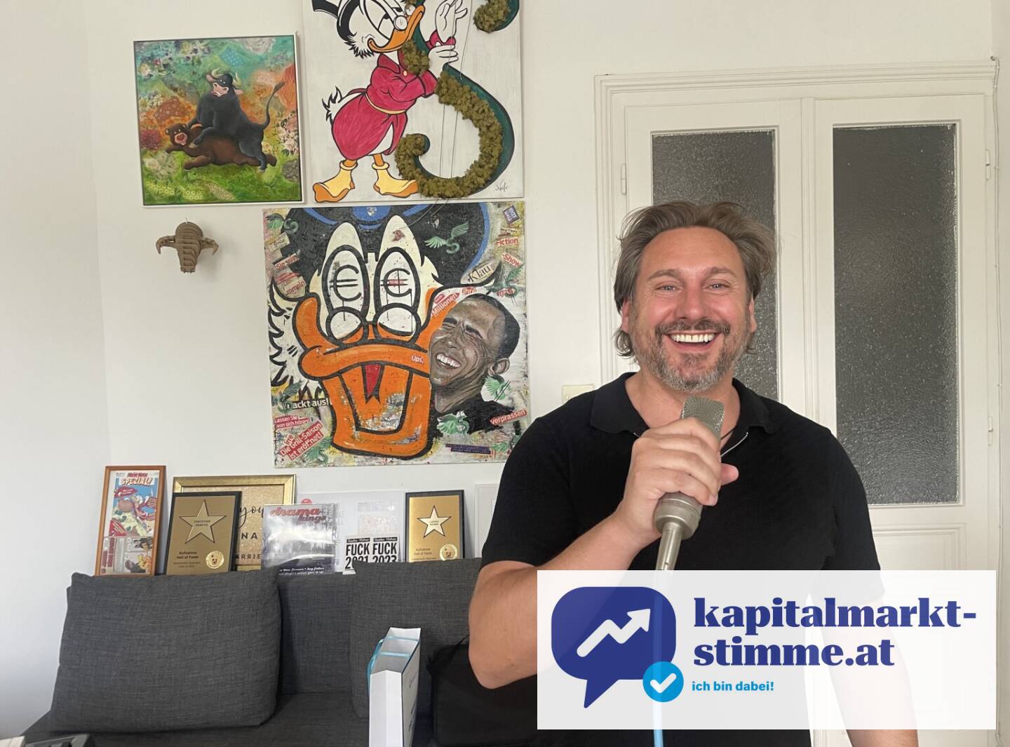 Steve Kalen, der Interpret des Jingles für http://www.kapitalmarkt-stimme.at/spotify