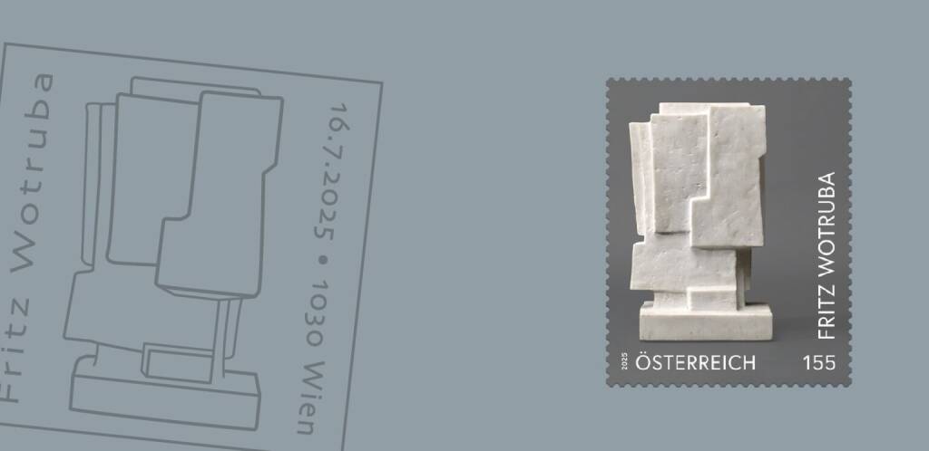 Sonderbriefmarke Fritz Wotruba, © Österreichische Post AG):, © Aussender (15.07.2025) 