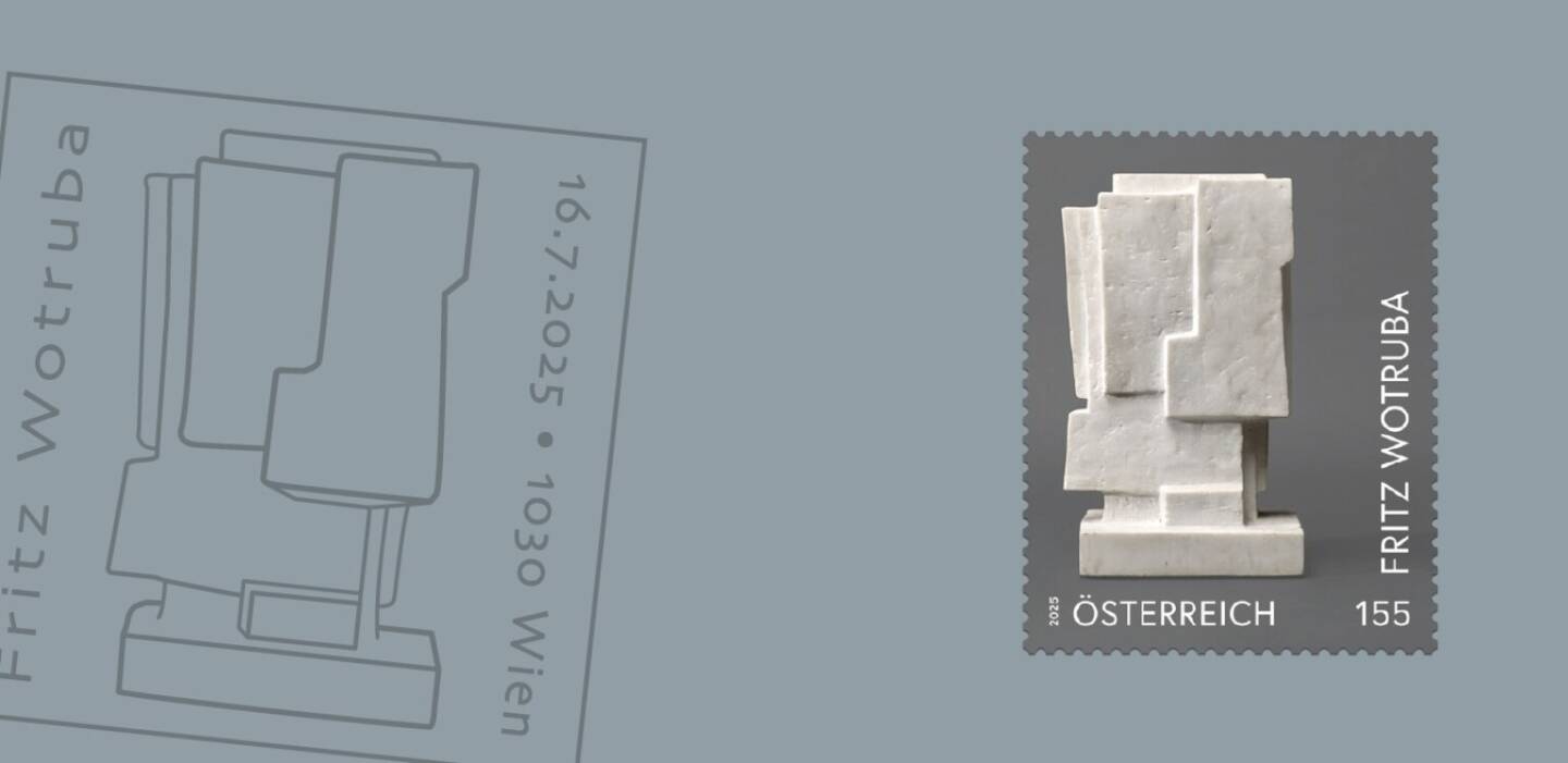 Sonderbriefmarke Fritz Wotruba, © Österreichische Post AG):