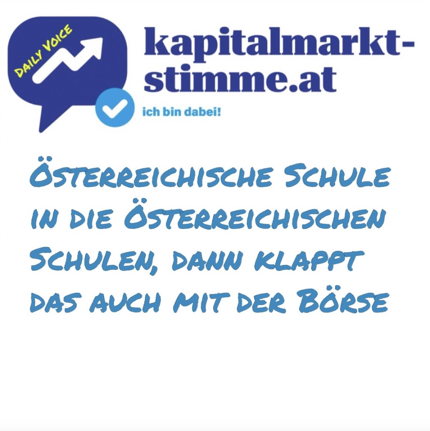 - Episode 202/365 der kapitalmarkt-stimme.at daily voice auf audio-cd.at. Ich bin Österreicher und die Österreichische Schule kennt in Österreich leider so gut wie niemand. In den Österreichischen Schulen selbst wohl die wenigsten Lehrer und damit die Schüler schon gar nicht. Wohl auch bewusst nicht, denn Freiheit und Staat, das verträgt sich nicht immer. Es ist dem irritierenden, aber auch faszinierenden, Argentinier Javier Milei zu verdanken, dass Hayek und von Mises gerade ein Comeback in der Wahrnehmung erhalten. Wir kennen das deutsche Wirtschaftswunder nach dem Krieg und erleben jetzt eine Phase, die in D und A nicht unwahrscheinlich als negatives Wirtschaftswunder in die Geschichte eingehen wird. Der Staat hat es übertrieben und sehr viel zerstört. Und deswegen ist es wichtig, Hayek, Mises und deren Promoter Milei zumindest zu kennen und im Hinterkopf zu haben. Um mitreden zu können und vielleicht ein sanftes Umdenken einzuleiten. Es muss ja nicht mit soviel Carajo wie in Argentinien erfolgen. Es wäre Zeit für ein Wirtschaftswunder, da ist die Österreichische Schule eine Zutat. Und die Börse würde sich freuen. Hören: https://audio-cd.at/page/podcast/7615
https://austrian-institute.org/de/oesterreichische-schule/
Die Ära Milei: https://www.audible.de/pd/Die-Aera-Milei-Hoerbuch/B0DTZ2VNLW
https://www.youtube.com/@MILEIPRESIDENTE