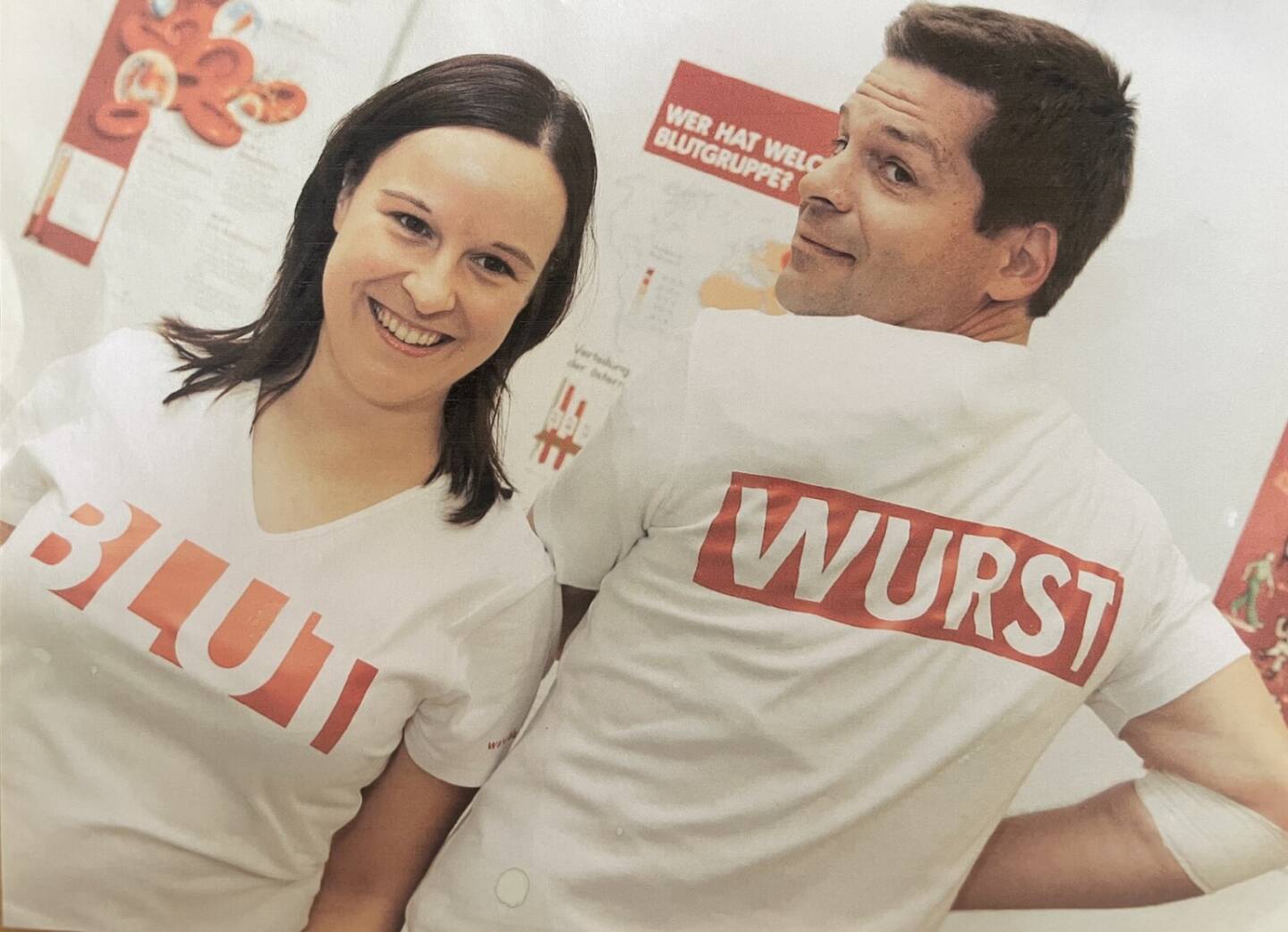 Blut Wurst Blutwurst Maria Kral-Glanzer , Gernot Rudle im Original für das Rote Kreuz und hier für den Börsepeople-Podcast mit Maria (zur Verfügung gestellt von Maria)
