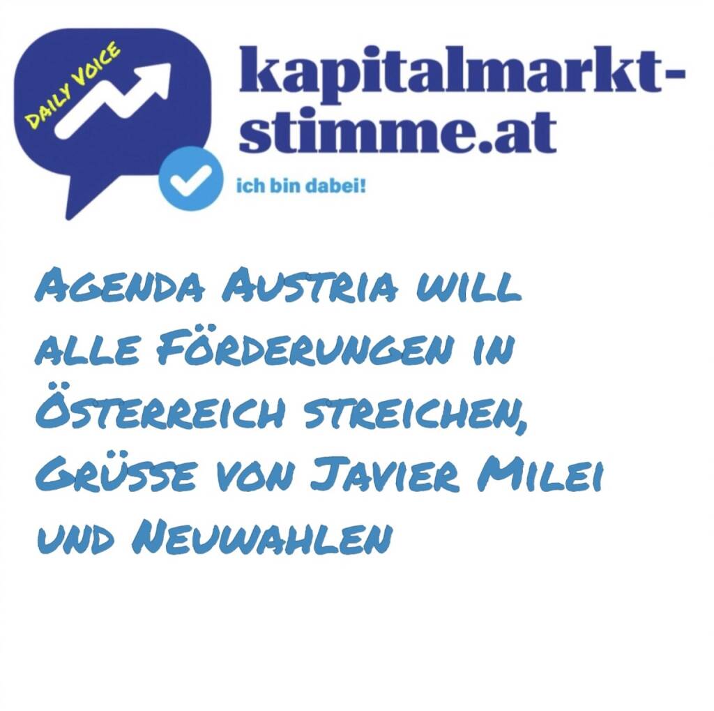 Episode 212/365 der kapitalmarkt-stimme.at daily voice auf audio-cd.at. Wir. Streichen. Alles. Die Agenda Austria schlägt via Studie vor, alle Förderungen zu streichen: Das Geld ist knapp. Das österreichische Doppelbudget 2025/26 pfeift aus dem letzten Loch. Streichen wir doch einfach ein paar Förderungen, meinen nun manche. Doch leichter gesagt als getan. Am Ende traut sich ja doch wieder keiner, den Rotstift anzusetzen. Die Agenda Austria schreitet mutig voran. Und streicht. Alles. Studie: https://www.agenda-austria.at/publikationen/foerderungen-streichen/literatur/ - hören: https://audio-cd.at/page/podcast/7667
 (01.08.2025) 