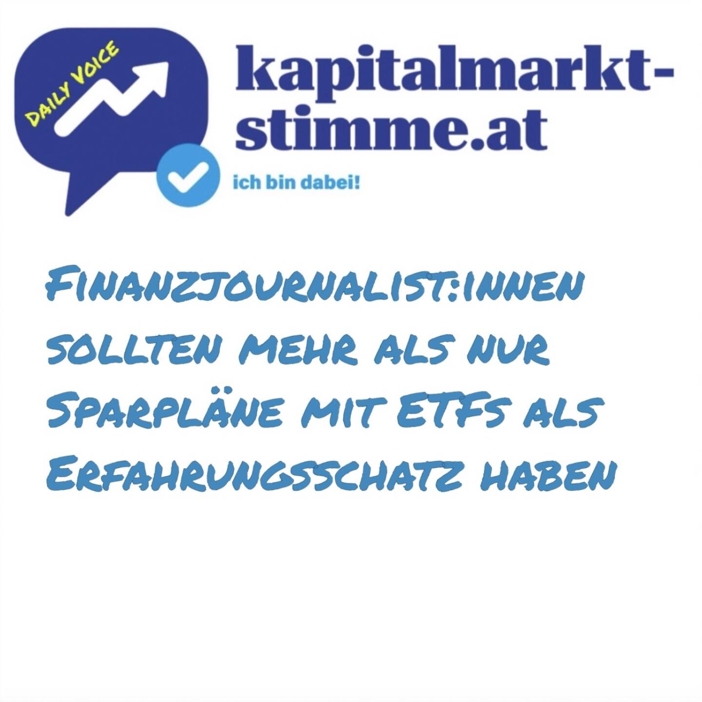 Episode 214/365 der kapitalmarkt-stimme.at daily voice auf audio-cd.at: Heute geht es um ein heikles Thema, denn Finanzjournalismus kann oft fachlich sehr weh tun beim Lesen. Man sollte Skin in the Game haben, um darüber ausgewogen berichten zu können. Ein Automobiljournalismus mit nur Theorieteil im Führerschein-Versuch ist ja auch undenkbar. Hier ein Aussschnitt aus dem Börsepeople-Podcast mit Serge Nussbaumer, Medienmacher und Veranstalter der Swiss Derivative Awards. https://audio-cd.at/page/podcast/7672
Serge Nussbaumer Börsepeople: https://audio-cd.at/page/podcast/7668
