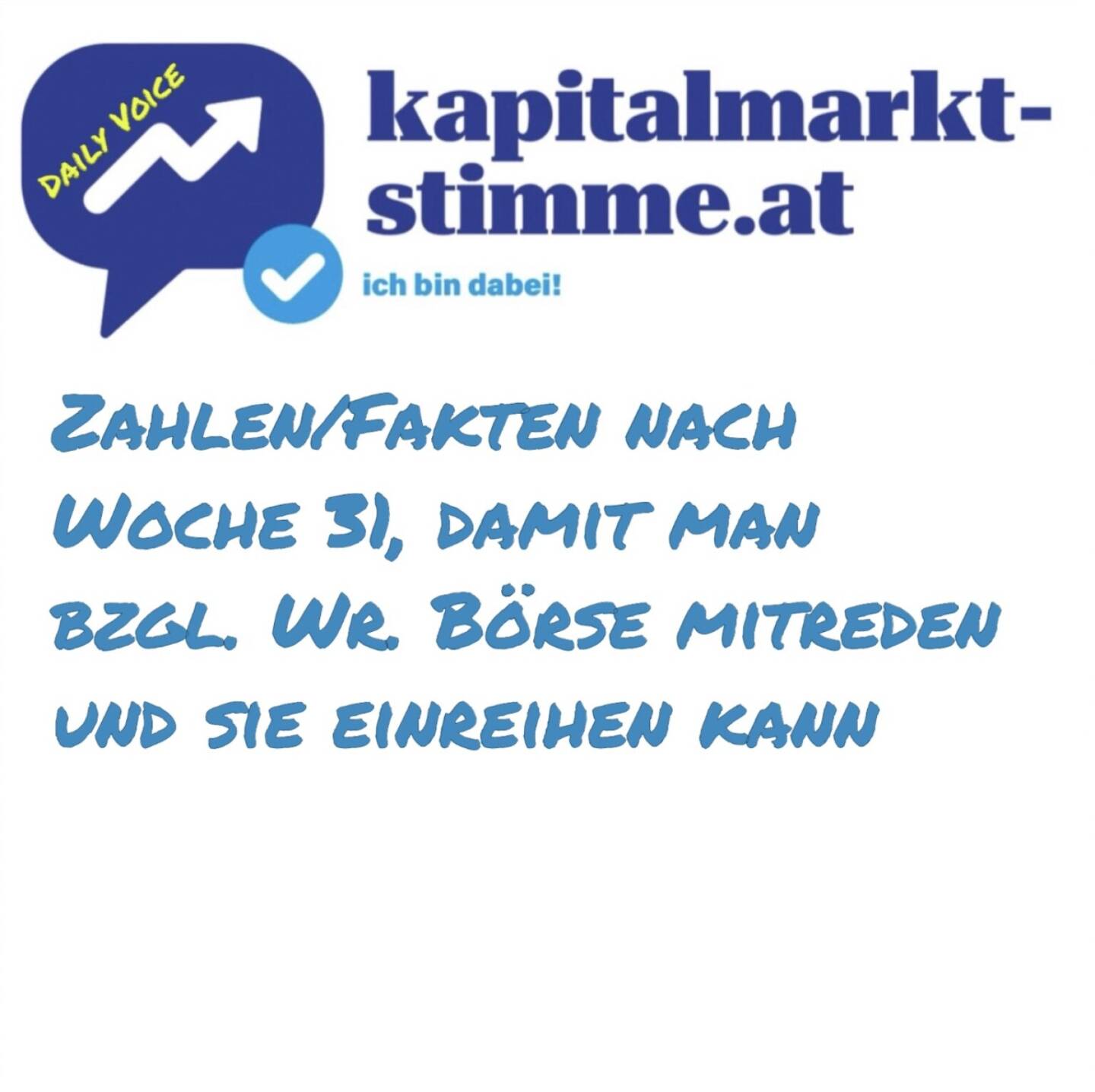 Episode 215/365 der kapitalmarkt-stimme.at daily voice auf audio-cd.at. Heute wieder der Sonntag-Fixpunkt: Das Update mit Zahlen und Fakten, damit man an der Wiener Börse mitreden und sie einreihen kann. Ich mache das bewusst wöchentlich. Wer ist mit jeweiligem Stichtag im ATX vertreten (einmal, dann bei Änderungen)? Wieviel Marktkapitalisierung gibt es gesamt, wer sind die wichtigsten Player? Wer hat 2025, wer im Langfristvergleich die beste Performance? Wer die höchsten Umsätze? Wie vergleicht sich das mit dem DAX? Reinhören unter https://audio-cd.at/page/podcast/7674 .
Highlights der Woche: Kleiner Rückfall nach den Rekordwochen davor, Erste Group überspringt 10 Mrd. Handelsvolumen heuer.
