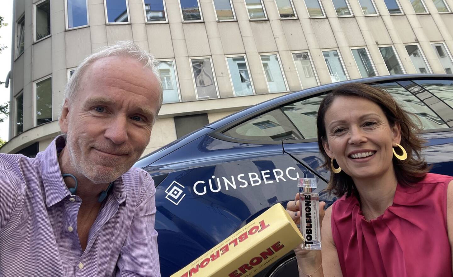 Mit Beatrix Schlaffer-Günsberg und Toblerone als Duft und Schokolade
