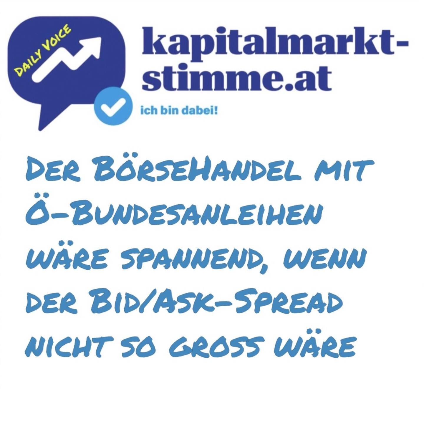 Episode 221/365 der kapitalmarkt-stimme.at daily voice auf audio-cd.at: Der Handel mit Österreichischen Bundesanleihen wäre spannend, aber der Bid/Ask-Spread ist schon etwas hoch. Ich sehe mir für das Podcast-Beispiel die 0,85% Bundesanleihe 2020-2120 an, die etwas über 30 notiert und irgendwie auch ein Call auf sinkende Zinsen ist. 
ISIN: AT0000A2HLC4. https://audio-cd.at/page/podcast/7698