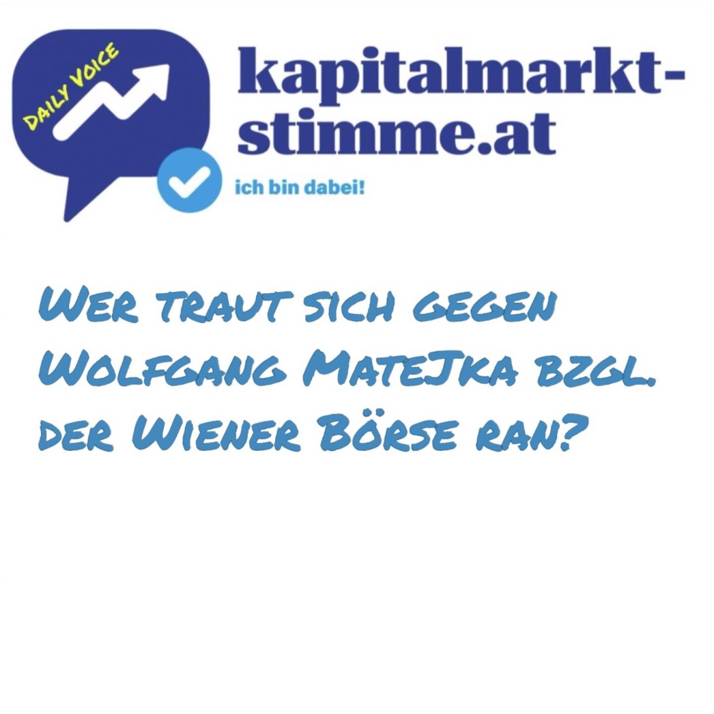 Episode 220/365 der kapitalmarkt-stimme.at daily voice auf audio-cd.at: Mit dem Podcast-Quiz geht es schon mal weiter. Wolfgang Matejka stellt sich meinen Fragen. Wer noch? Und wer wird Sponsor? https://audio-cd.at/page/podcast/7697
