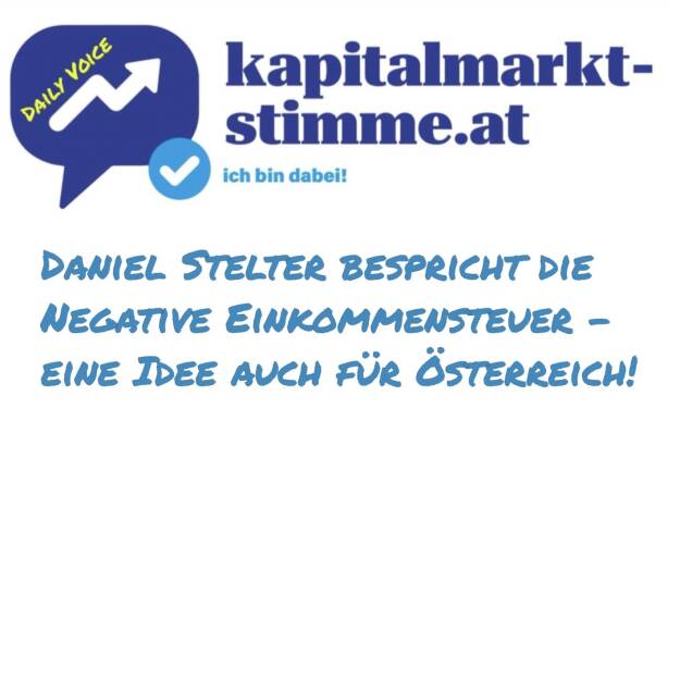 Episode 235/365 der kapitalmarkt-stimme.at daily voice auf audio-cd.at. Der Ökonom Daniel Stelter und Welt-Chefredakteur Ulf Poschardt diskutieren im empfehlenswerten Make Economy Great Again-Podcast Folge für Folge über Schritte, die Deutschland aus der Krise bringen können. Die jüngste Folge ist eine Solofolge von Daniel Stelter und es geht um den Ansatz der Negativen Einkommensteuer, Stichwort Milton Friedman. Mit Genehmigung von Daniel (danke!) darf ich diese Passage einspielen. Ich finde, das ist ein hervorragender Einwurf auch für uns in Österreich. Hören: https://audio-cd.at/page/podcast/7752
https://www.welt.de/podcasts/make-economy-great-again/
Die besprochene Folge auf Spotify in voller Länge: https://open.spotify.com/episode/0Zj7jnnERmRzGt0RQak8pQ
Daniel Stelter auf LinkedIn: https://www.linkedin.com/in/daniel-stelter-b8003388/
 (23.08.2025)