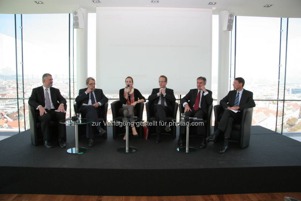 Milla, Richard Schenz, Ulrike Haidenthaller, Georg Kapsch, Friedrich Mostböck, Wagenhofer, © Österr. Corporate Governance Kreis (15.12.2012) 