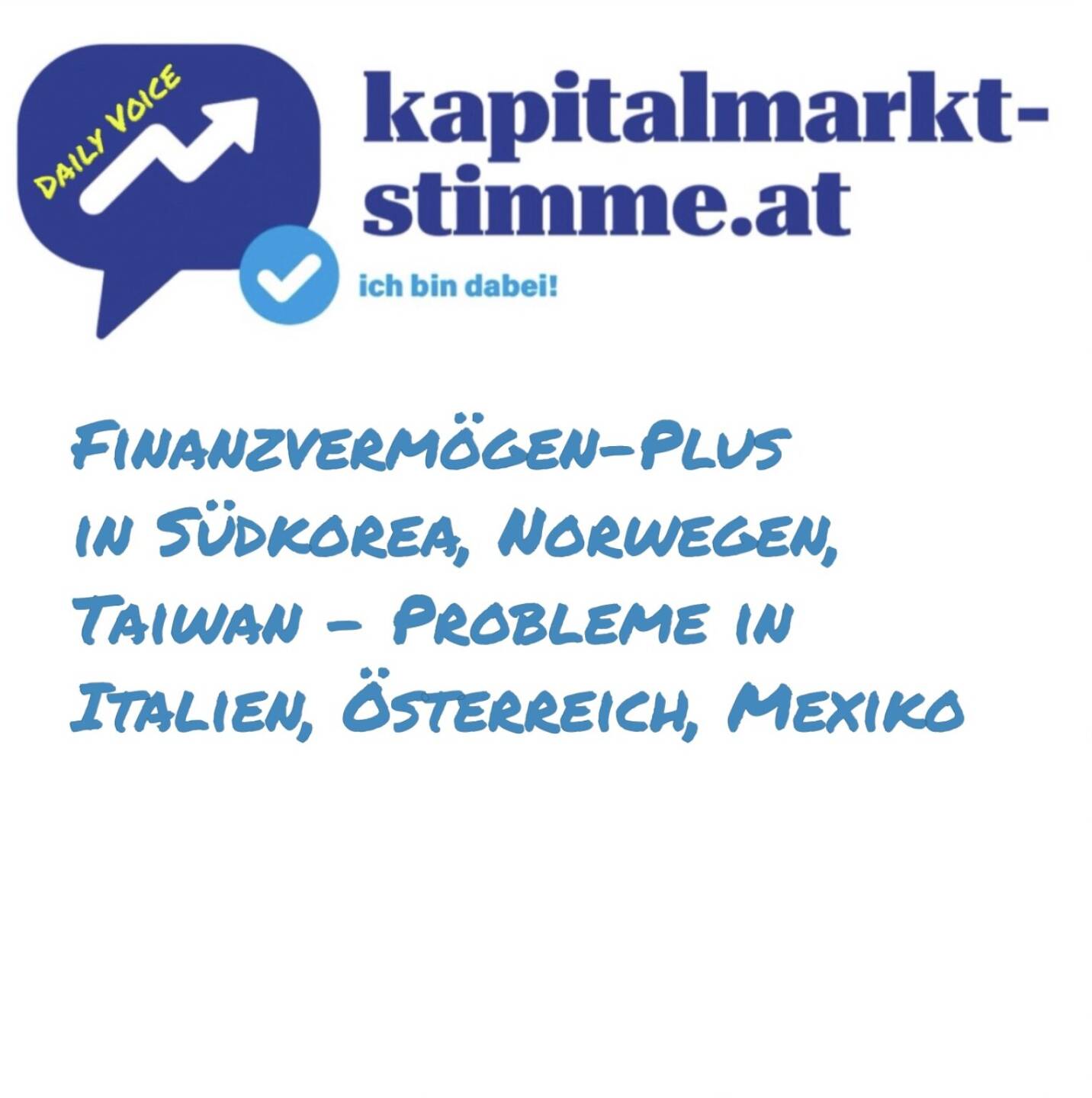 Episode 240/365 der kapitalmarkt-stimme.at daily voice auf audio-cd.at. Mein audio-cd.at- Kollege Josef Obergantschnig führt an, welche Länder beim Finanzvermögen zulegen konnten. Und welche nicht. https://audio-cd.at/page/podcast/7774
Langfassung: https://audio-cd.at/page/podcast/7764
https://www.linkedin.com/in/josef-obergantschnig-1aa09987/