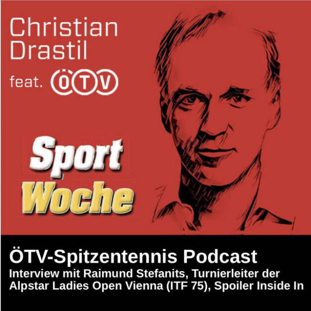https://open.spotify.com/episode/2GtEED15NDmbkwAMbVs6by
SportWoche ÖTV-Spitzentennis Podcast: Talk mit Raimund Stefanits, Turnierleiter Alpstar Ladies Open Vienna (ITF 75), Spoiler Inside In - <p>Ende Woche 35/2035. Ich spreche mit Raimund Stefanits, Turnierleiter Alpstar Ladies Open Vienna (ITF 75) über das Turnier (Sinja Kraus und Lili Tagger wird man nicht mehr so oft und einfach in Wien sehen können), natürlich geht es auch um die NÖ Open powered by EVN in Tulln mit 4 oder 5 Österreichern im Hauptfeld. Und ich habe einen Spoiler zu Inside In mit Richard Grasl, Jürgen Melzer und Thomas Schweda. Die Folge geht Ende der KW 36 live. Und dann wird es zusätzlich natürlich auch wieder eine neue Folge vom ÖTV-Spitzentennis-Podcast geben.<br>
<br>
Julia Grabher, Sinja Kraus und Lili Tagger bei den Damen sowie Filip Misolic, Sebastian Ofner, Lukas Neumayer, Juriy Rodionov, Joel Schwärzler, Sandro Kopp und Maximilian Neuchrist bei den Herren sind WTA/ATP-übergreifend die Top10 aktuell. In welcher Reihenfolge, das wird im Podcast verraten. <br>
<br>
Inside In, der ÖTV-Podcast: <a href=https://open.spotify.com/show/7KNsgeD8XyXTsAgCFKfI7Y target=_blank>https://open.spotify.com/show/7KNsgeD8XyXTsAgCFKfI7Y</a> <br>
<a href=https://www.laville.at target=_blank>https://www.laville.at</a><br>
<a href=https://www.noeopen-tulln.at target=_blank>https://www.noeopen-tulln.at</a><br>
<a href=https://www.oetv.at target=_blank>https://www.oetv.at</a><br>
Thomas Schweda im Podcast: <a href=https://audio-cd.at/page/podcast/3521 target=_blank>https://audio-cd.at/page/podcast/3521</a><br>
Quelle Rankings: Live-Rankings von live-tennis.eu<br>
<br>
Die Marke, Patent, Rechte und das Archiv der SportWoche wurden 2017 von Christian Drastil Comm. erworben, Mehr unter <a href=http://www.sportgeschichte.at target=_blank>http://www.sportgeschichte.at</a> . Der neue SportWoche Podcast ist eingebettet in „ Wiener Börse, Sport, Musik (und mehr)“ auf <a href=http://www.audio-cd.at target=_blank>http://www.audio-cd.at</a>  und erscheint, wie es in Name SportWoche auch drinsteckt, wöchentlich. Bewertungen bei Spotify oder Apple machen mir Freude: <a href=http://www.audio-cd.at/spotify target=_blank>http://www.audio-cd.at/spotify</a> , <a href=http://www.audio-cd.at/apple target=_blank>http://www.audio-cd.at/apple</a> . Die SportWoche Podcasts und SportlerInnen sind weiters unterstützt by Instahelp: Psychologische Beratung online, ohne Wartezeit, vertraulich & anonym. Nimm dir Zeit für dich unter <a href=https://instahelp.me/de/ target=_blank>https://instahelp.me/de/</a> .<br>
<br>
Unter <a href=http://www.sportgeschichte.at/sportwochepodcast target=_blank>http://www.sportgeschichte.at/sportwochepodcast</a> sieht man alle Folgen, auch nach Hörer:innen-Anzahl gerankt.<br>
<br>
</p> (31.08.2025) 