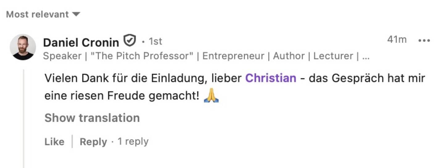 Bezogen auf https://audio-cd.at/page/podcast/7813/ Daniel Cronin