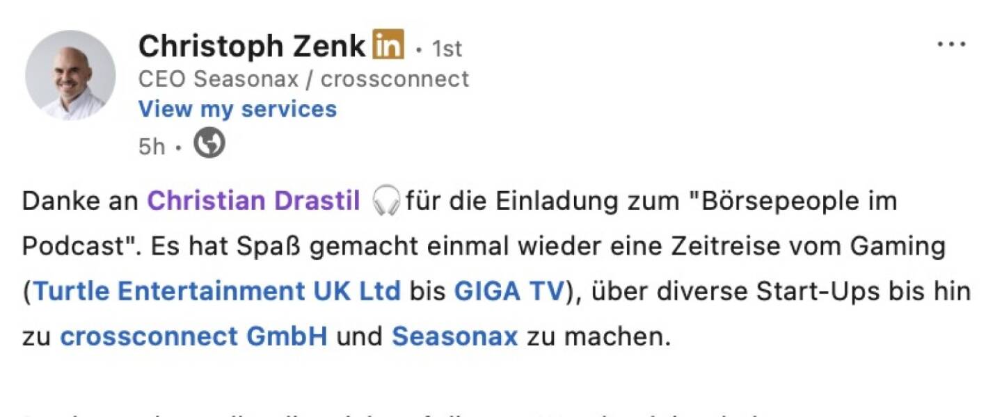 Bezogen auf https://audio-cd.at/page/podcast/7857/ Christoph Zenk