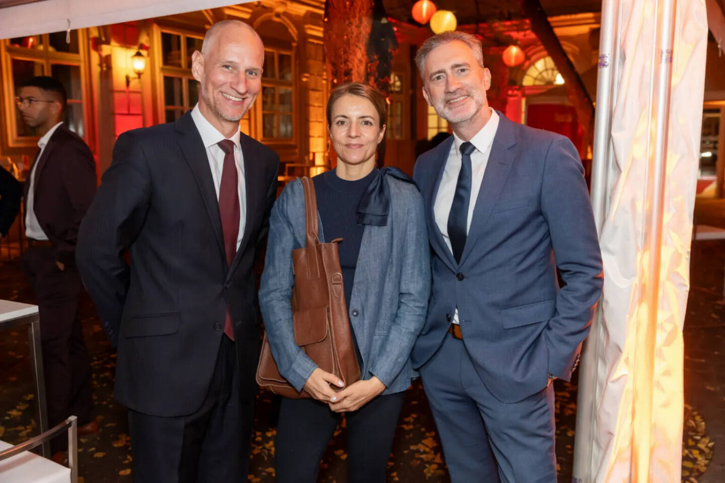 A1 Telekom Austria Group feiert 25jähriges Börsenjubiläum, Florian Beckermann (IVA), Christine Petzwinkler (Böse Social Network), Martin Wenzl (Wiener Börse), Credit: A1/APA/Juhasz