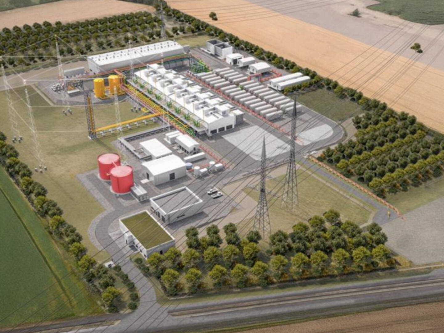 STRABAG und Siemens Energy bauen im Auftrag von OMV eine der größten Elektrolyseanlagen Europas; Foto: Strabag, Siemens Energy
