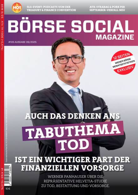 BSM #105 – Auch das Denken ans Tabuthema Tod ist ein wichtiger Part der finanziellen Vorsorge. Werner Panhauser über die repräsentative Helvetia-Studie zu Tod, Bestattung und Vorsorge. (27.10.2025) 