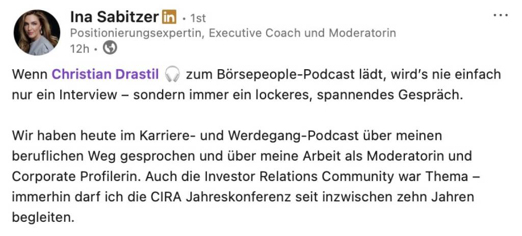 Bezogen auf https://audio-cd.at/page/podcast/8013/ Ina Sabitzer (29.10.2025) 