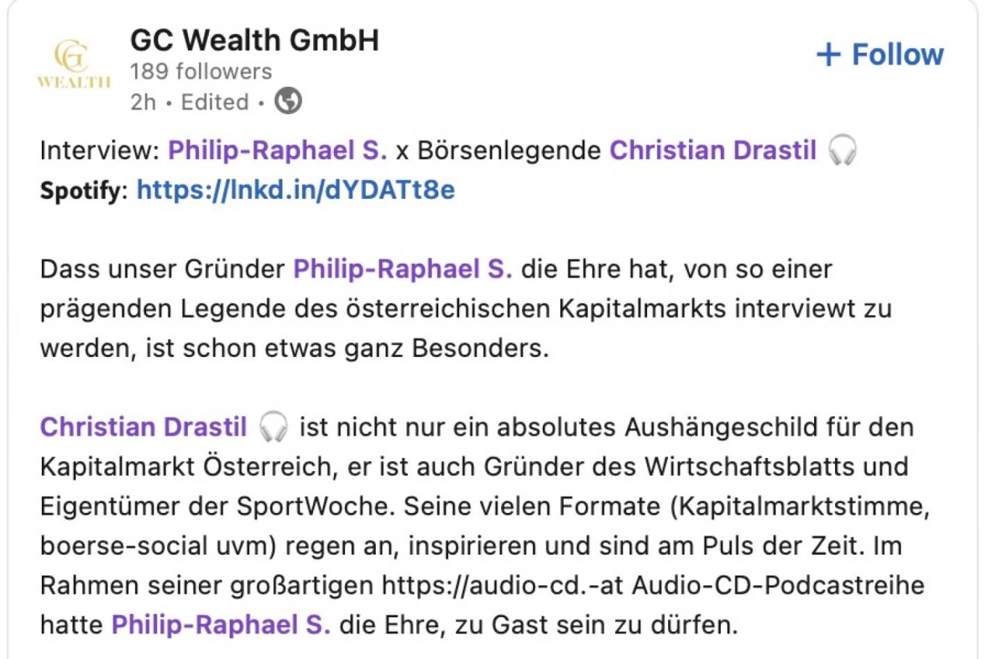 Bezogen auf https://audio-cd.at/page/podcast/8030/ Philip Schachl