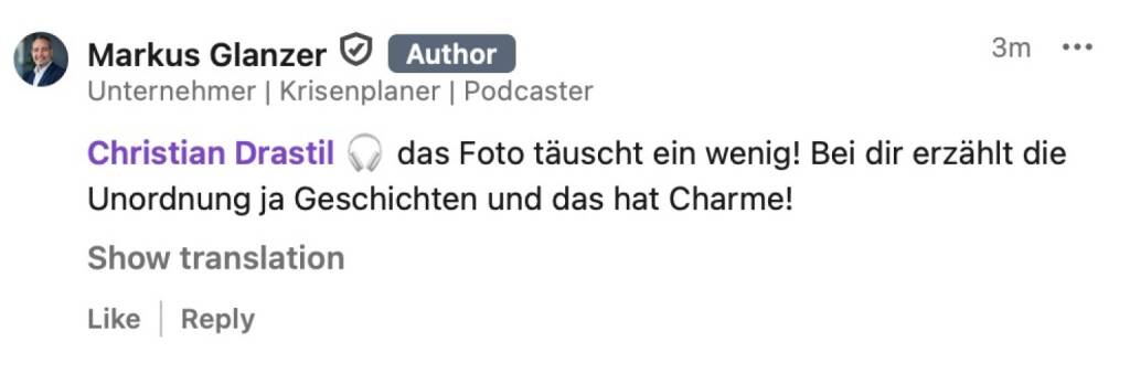 bezogen auf https://audio-cd.at/page/podcast/7719/ Markus Glanzer und überhaupt (06.11.2025) 