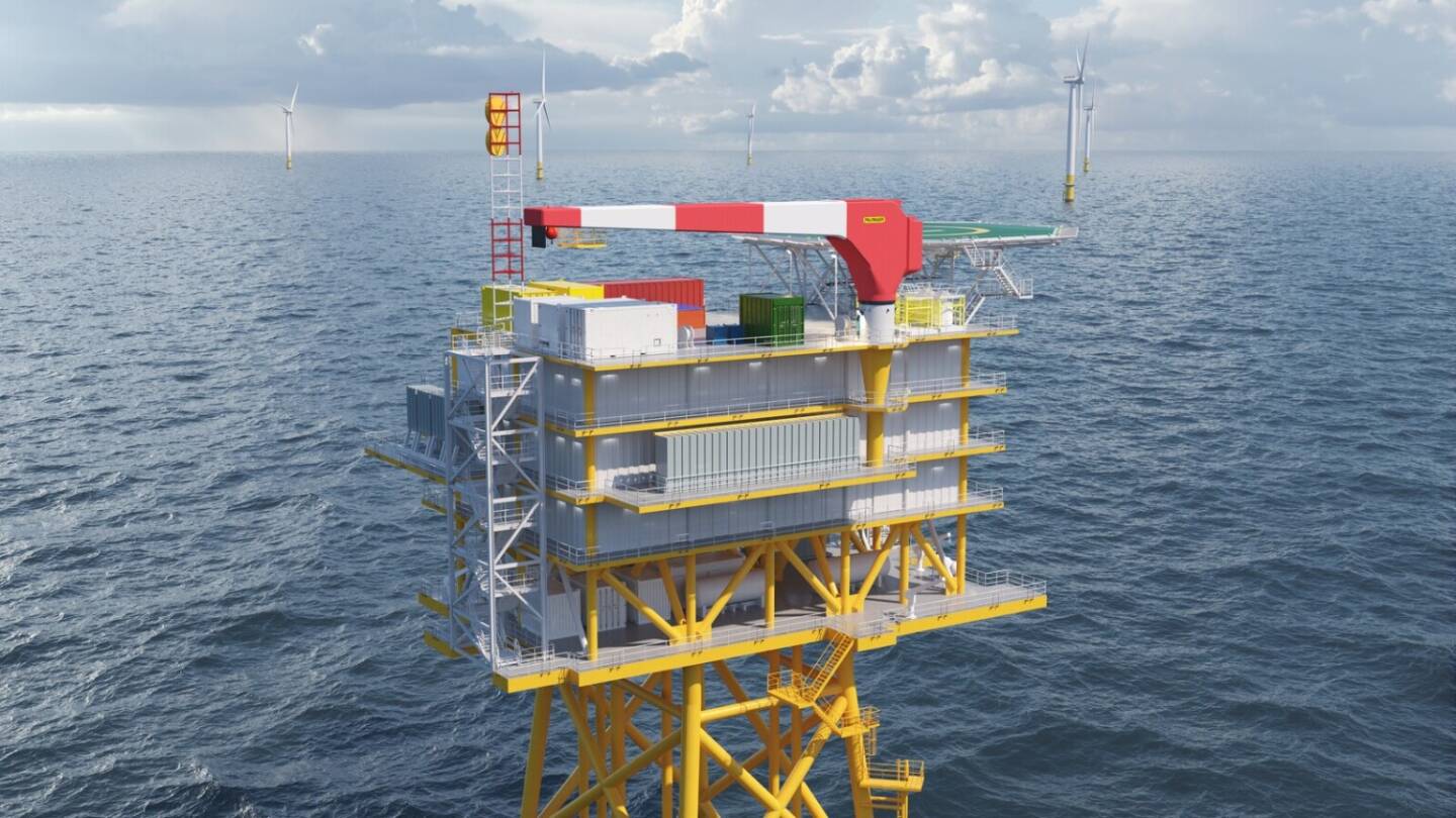 Palfinger liefert vollelektrische Auslegekrane für Offshore-Windfarmen, Quelle: Palfinger Marine
