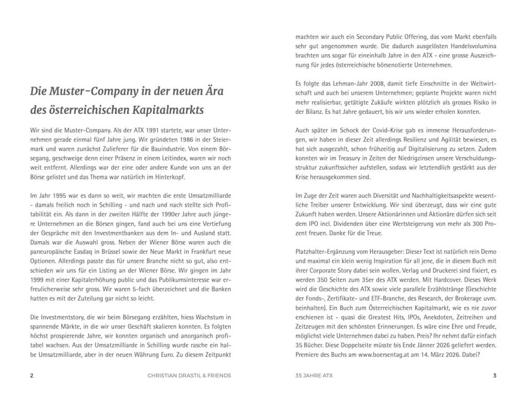 Musterdoppelseite für eine Company ... (22.11.2025) 