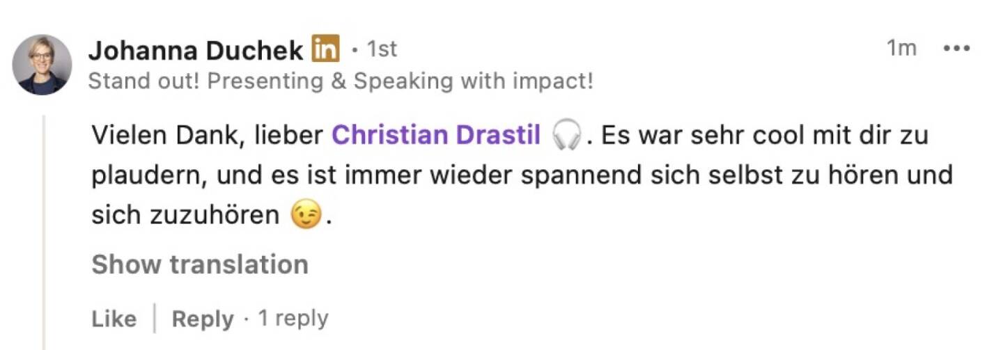 bezogen auf https://audio-cd.at/page/podcast/8316 Johanna Duchek