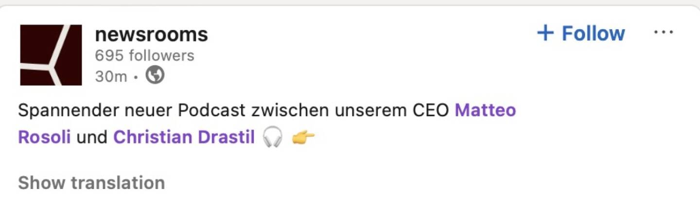 bezogen auf https://audio-cd.at/page/podcast/8378 Matteo Rosoli