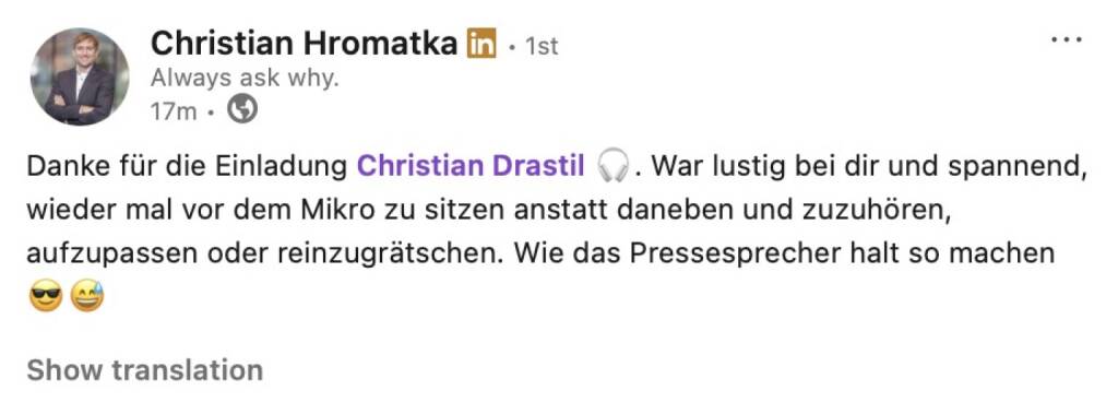 bezogen auf https://audio-cd.at/page/podcast/8393 Christian Hromatka (11.02.2026) 