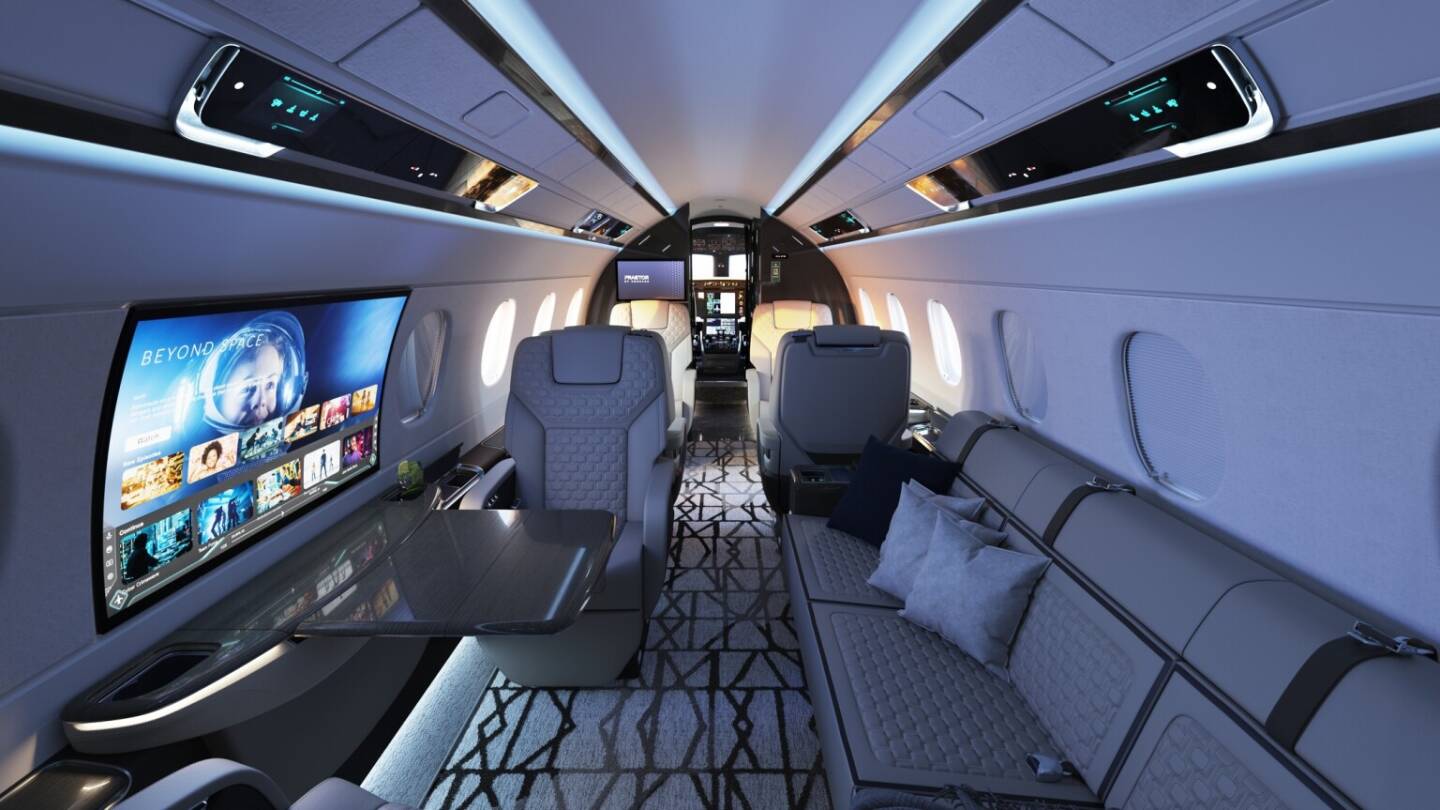 FACC entwickelt und fertigt neue Kabinen-Komponenten f&uuml;r Embraer Business Jets Praetor 600E und Praetor 500E; Fotoquelle: FACC