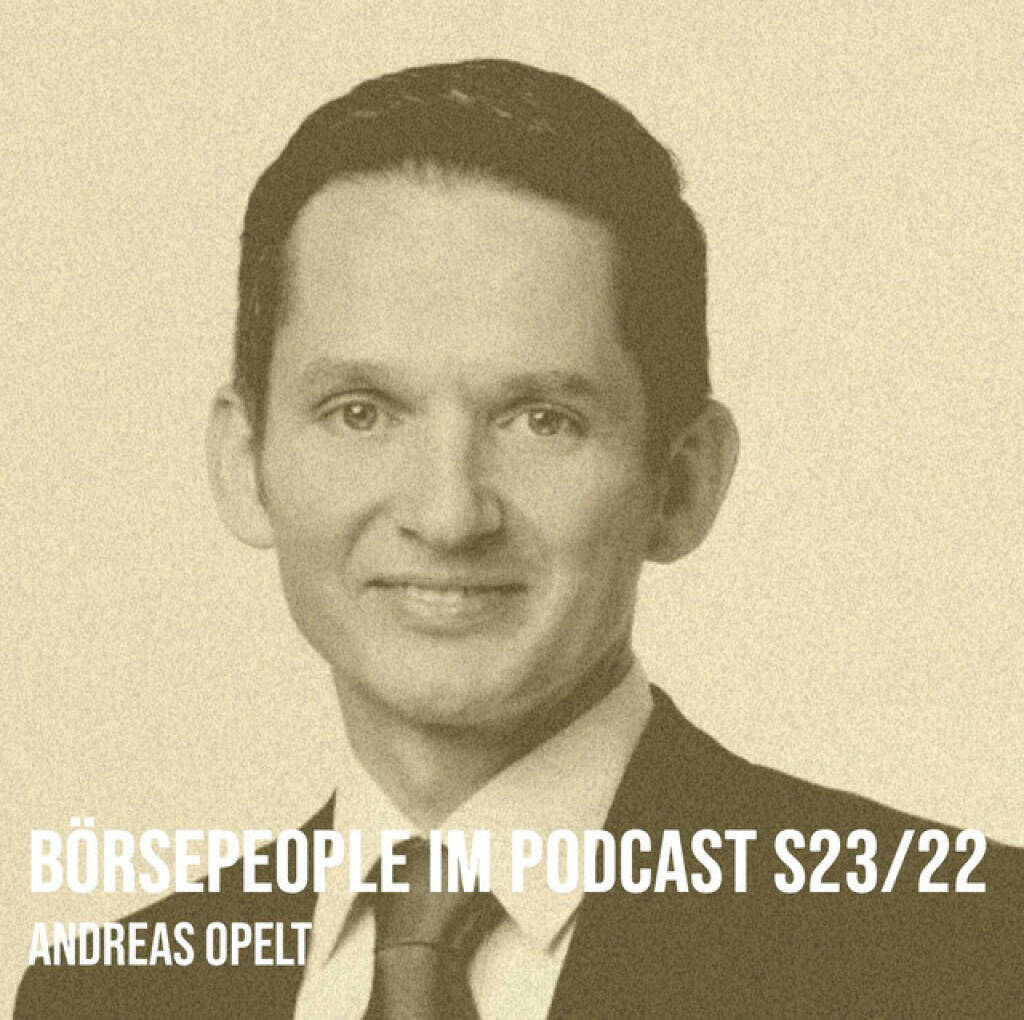 https://open.spotify.com/episode/2ITPmlWzTFGd89n1NpFeEL
Börsepeople im Podcast S23/22: Andreas Opelt - <p>Andreas Opelt ist seit Jänner 2026 CEO von Saubermacher. Wir starten mit einem Studium Informatik und Telematik an der TU Graz, über die Autorenschaft von Fachbüchern, de Best Paper Award in New York und Führungsjobs bei u.a. Newcon und Infonova. Mitte der 10er wechselte Andreas zu Saubermacher, zunächst als Managing Director Sales. Wir sprechen einerseits über Eva Naux, Horst Pirker, Hans und Rudi Roth, Leadership in Waste Intelligence, kleine Mistkübelgeschenke, Agilität und Kreislaufwirtschaft. Andererseits über ein Beinahe-IPO seinerzeit und den Status Quo jetzt. Und finally auch über Oxford, Kampfsport und Eishockey samt Liga. <br>
<br>
<a href=https://saubermacher.com target=_blank>https://saubermacher.com</a><br>
TFC-Podcast Eva Naux: <a href=https://audio-cd.at/page/podcast/7846 target=_blank>https://audio-cd.at/page/podcast/7846</a><br>
<br>
About: Die Serie Börsepeople des Podcasters Christian Drastil, der im Q4/24 in Frankfurt als Finfluencer & Finanznetworker #1 Austria ausgezeichnet wurde, findet im Rahmen von <a href=http://www.audio-cd.at target=_blank>http://www.audio-cd.at</a> und dem Podcast Audio-CD.at Indie Podcasts statt. Es handelt sich dabei um typische Personality- und Werdegang-Gespräche. Die Season 23 umfasst jahreszahlbezogen unter dem Motto „26 Börsepeople“ 26 Talks. Presenter der Season 23 ist die 3Banken Generali Investment Gesellschaft <a href=http://www.3bg.at target=_blank>http://www.3bg.at.</a> Welcher der meistgehörte Börsepeople Podcast ist, sieht man unter <a href=http://www.audio-cd.at/people target=_blank>http://www.audio-cd.at/people.</a> Der Zwischenstand des laufenden Rankings ist tagesaktuell um 12 Uhr aktualisiert.<br>
<br>
Bewertungen bei Apple (oder auch Spotify) machen mir Freude: <a href=http://www.audio-cd.at/spotify target=_blank>http://www.audio-cd.at/spotify</a> , <a href=http://www.audio-cd.at/apple target=_blank>http://www.audio-cd.at/apple</a> .<br>
</p> (04.03.2026) 