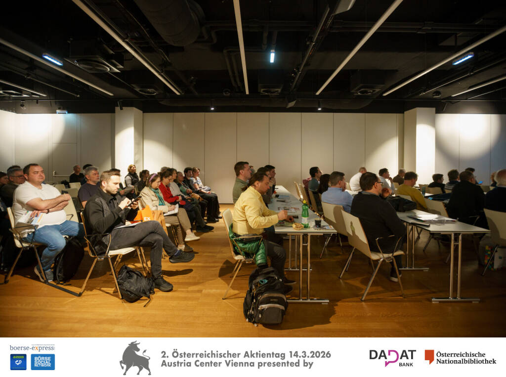 2. Österreichischer Aktientag, Publikum, Bild: Martina Draper für kapitalmarkt-stimme.at  (16.03.2026) 