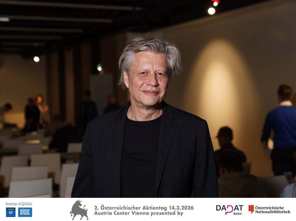 Robert Gillinger (Börse Express), Bild: Martina Draper für kapitalmarkt-stimme.at  (16.03.2026) 