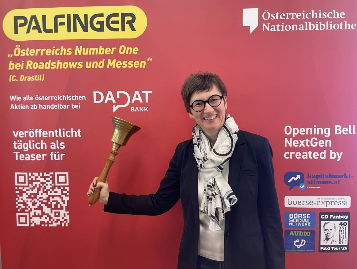 Nina Higatzberger-Schwarz l&auml;utet die Opening Bell f&uuml;r Dienstag. Die IR-Verantwortliche kann f&uuml;r das bisherige 2026 im Vergleich zu 2025 von fast verdoppelten t&auml;glichen Handelsvolumina in VIG-Aktien berichten