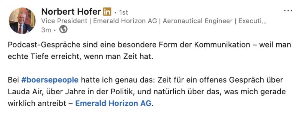 bezogen auf https://www.audio-cd.at/page/podcast/8585/ Norbert Hofer (10.04.2026) 