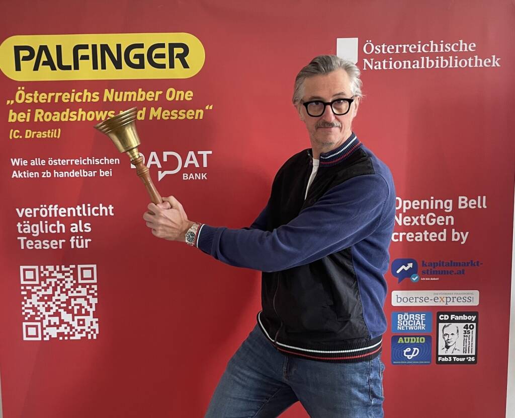 Josef Chladek läutet die Opening Bell für ein High des ATX TR. Seine BSNgine hat für Freitag Schluss ziemlich überraschendes ausgeworfen. https://audio-cd.at/page/podcast/8590 (11.04.2026) 