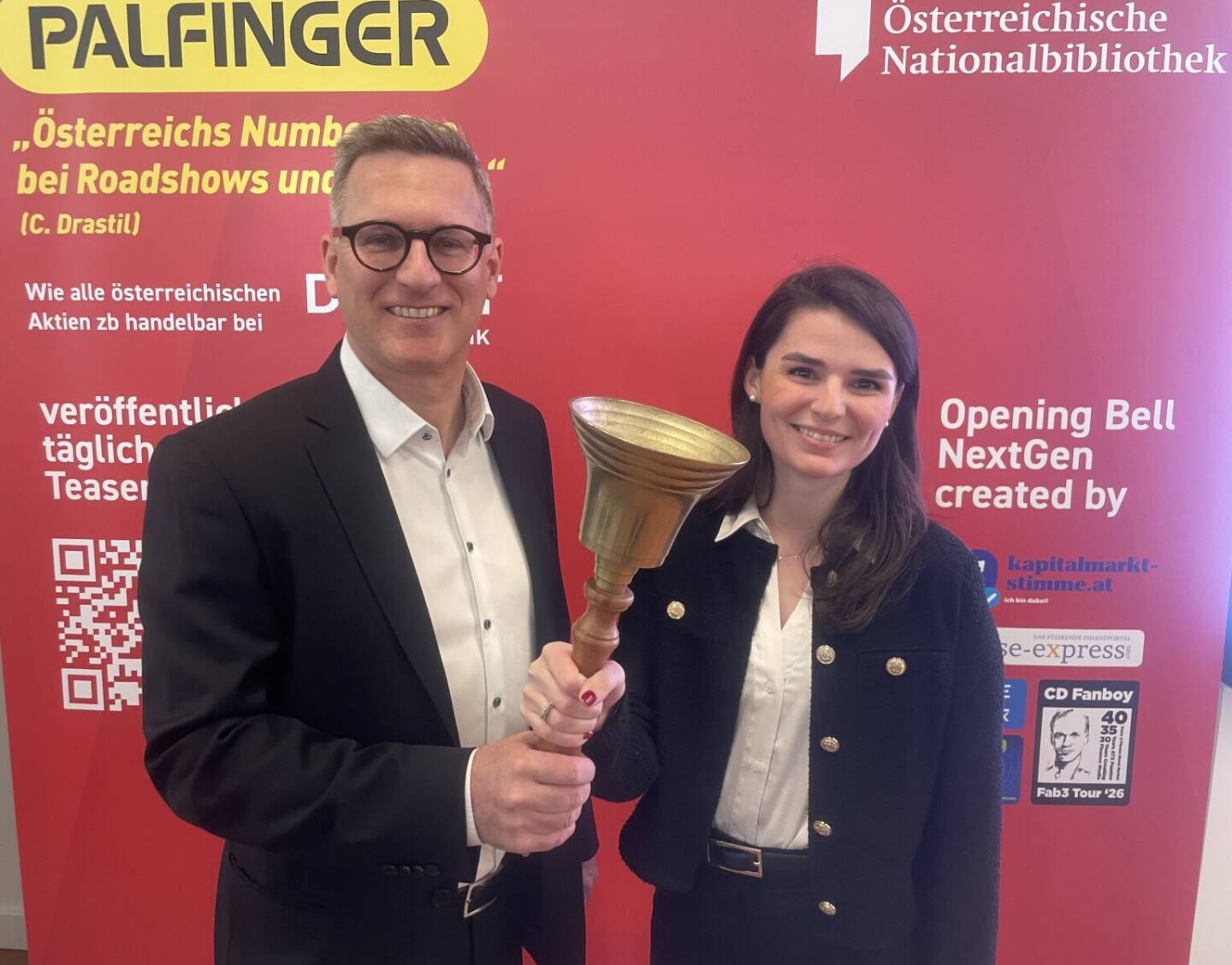 CFO Jan H&auml;upler und IR-Chefin Lucia Ziegler sind mit der oekostrom AG zwar noch nicht an der B&ouml;rse, man kann aber auch ausserb&ouml;rslich Aktion&auml;r:in werden