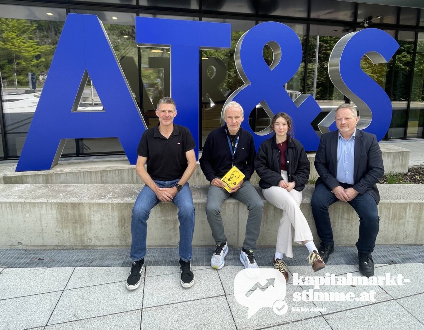 Bei AT&S: Markus Leitgeb, Jana Tiffner, Gerald Reischl