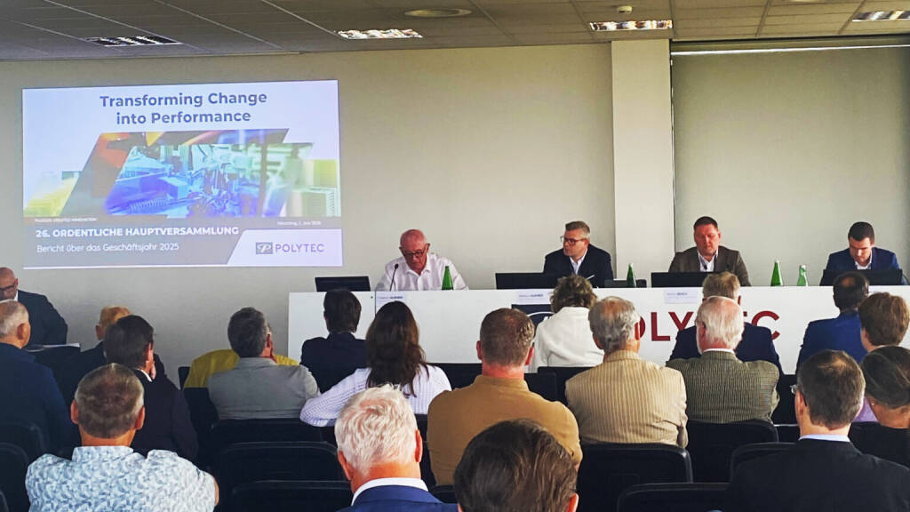 Polytec-Hauptversammlung am 2. Juni 2026 in Hörsching. Foto: beigestellt (03.06.2026) 