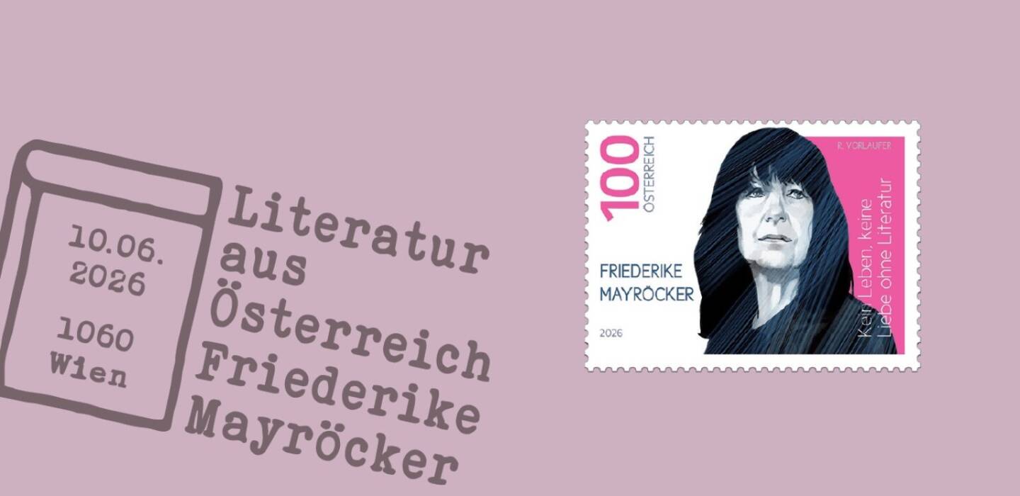 Neue Briefmarke der Serie &bdquo;Literatur aus &Ouml;sterreich&ldquo; w&uuml;rdigt die Wiener Lyrikerin und Schriftstellerin Friederike Mayr&ouml;cker. Foto: &Ouml;sterreichische Post