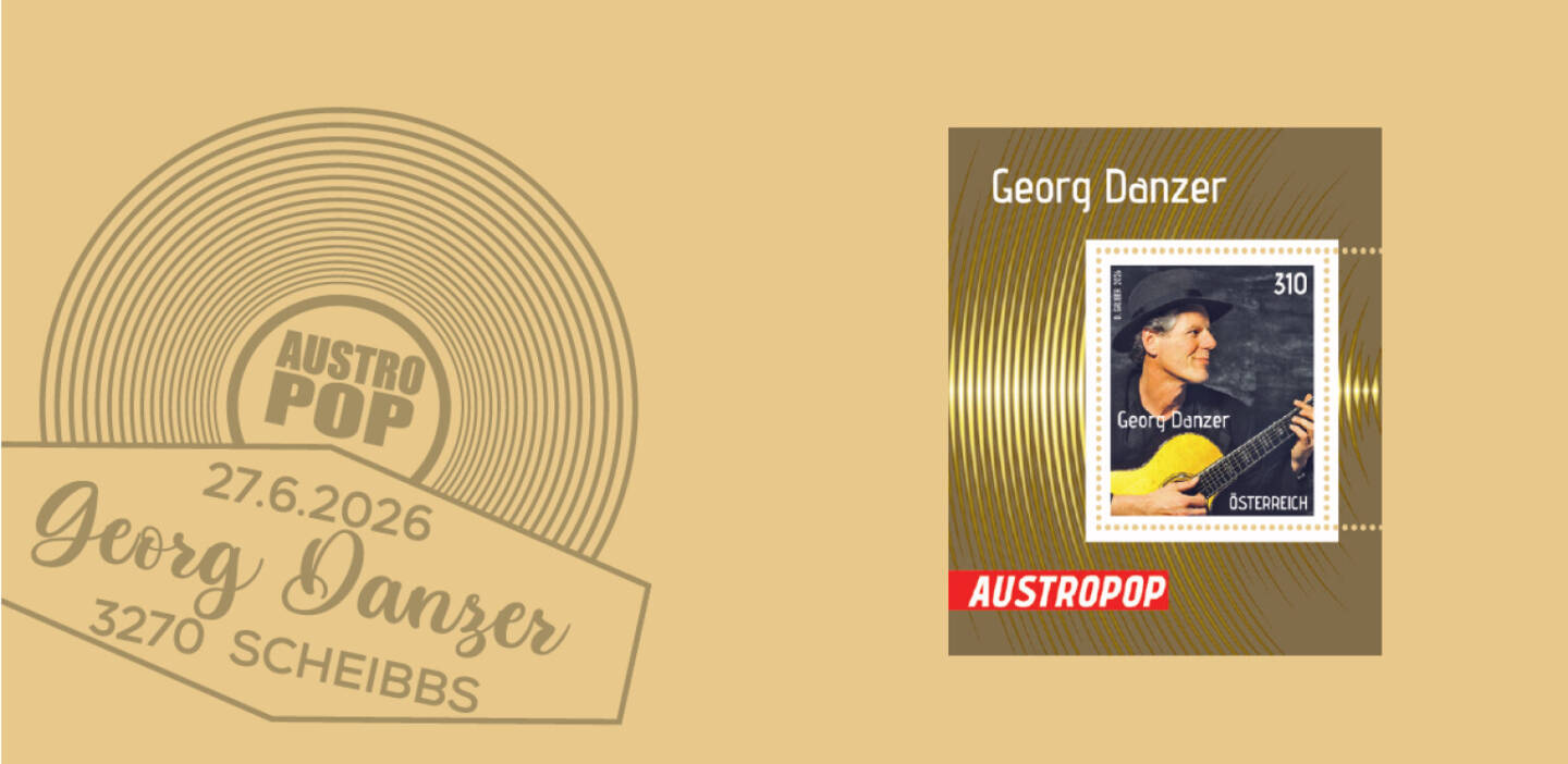 Ver&ouml;ffentlichung einer Sonderbriefmarke der Serie &bdquo;Austropop&ldquo; anl&auml;sslich des 80. Geburtstags von Georg Danzer, Credit: &Ouml;sterreichische Post