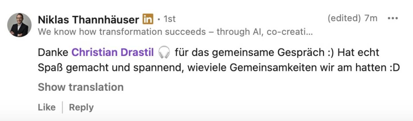 bezogen auf https://open.spotify.com/episode/0HWAVnOcs6btQpDSA9itoq&nbsp;Niklas Thannh&auml;user