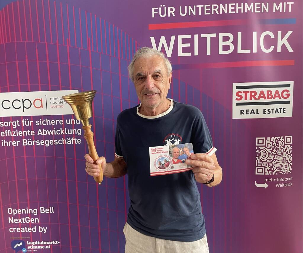 Hans Huber läutet die Opening Bell für Donnerstag. Die ORF-Sportreporterlegende fragt sich, ob wir nicht Österreich, weltmeisterreif für den ATX aufnehmen sollen hätten. Hier zum neuen Signature Song der Wiener Börse Party: https://open.spotify.com/intl-de/album/5W0BeOZLKIWzQqordehWFJ?si=Vf7miqcwSbquxtn2w_0Q-A (09.07.2026) 