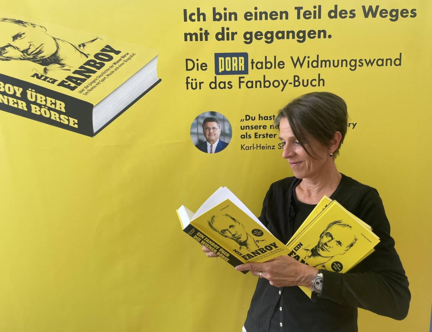 Karin Bauer mit dem Fanboy-Buch