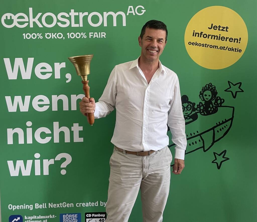 Rudi Zipfelmayer läutet die Opening Bell für Donnerstag. In den 90ern des alten Jahrtausends haben wir in einer Unit einer österreichischen Grossbank intensiv und mit viel Spass zusammengearbeitet (16.07.2026) 