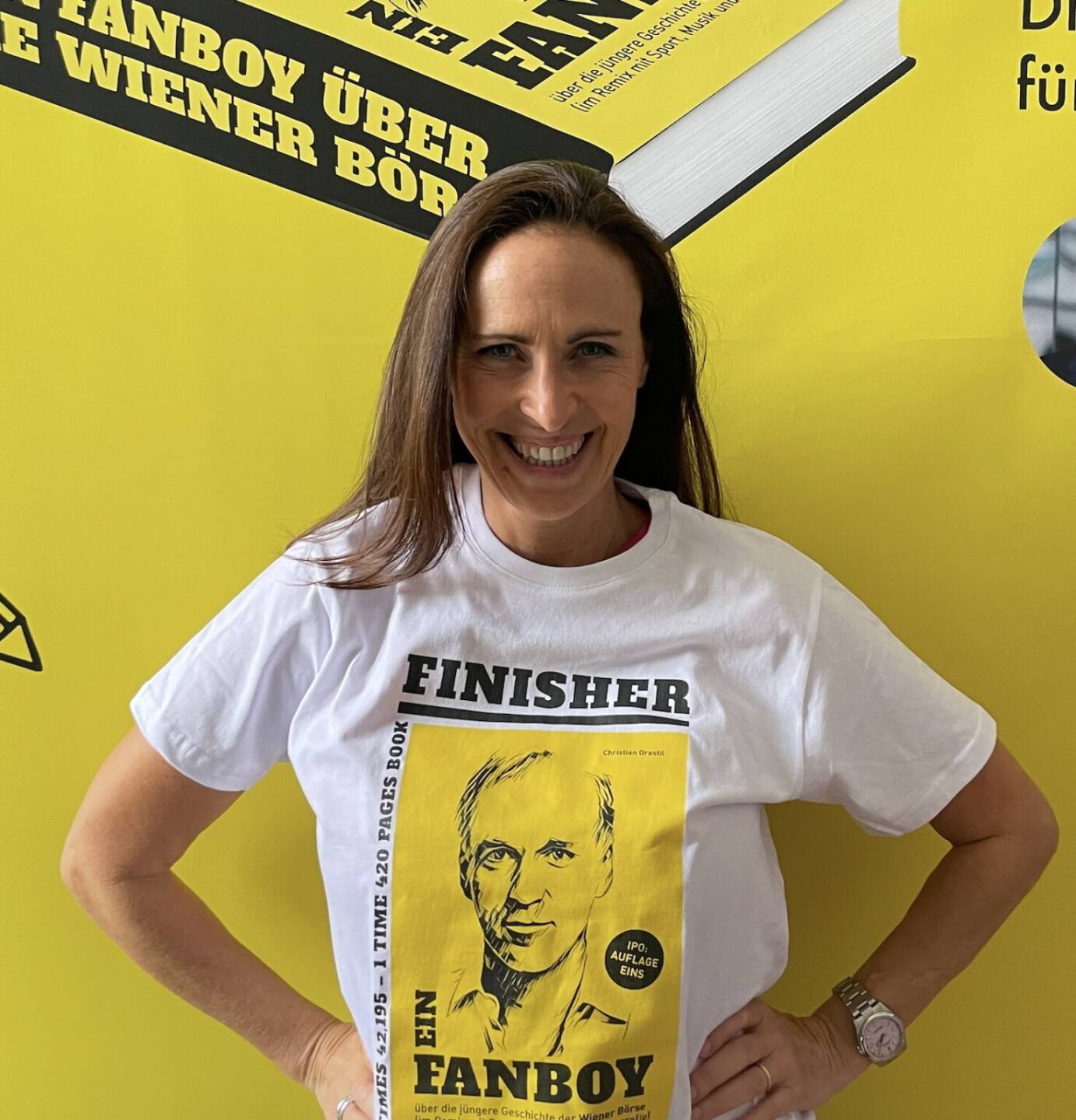 Franziska Waltz im Fanboy-Shirt