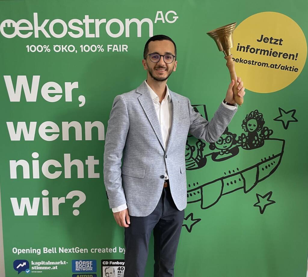 Florian Chilku läutet die Opening Bell für Dienstag. Als Head of Treasury der Do&Co ist natürlich der heutige Dividendenabschlagstag des Unternehmens ein Thema, Florian ist zudem auch Part der Coverstory im nächsten Börse Social Magazine (28.07.2026) 